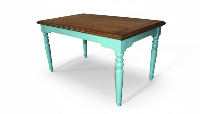 Tavolo da pranzo Gruppo di tavoli Sala da pranzo Soggiorno Set in legno Design Tavoli 150cm nuovo