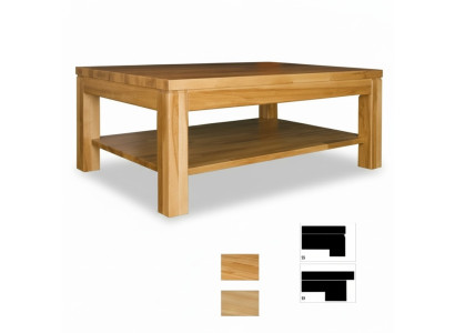 Tavolino da salotto Tavolo in legno Legno massiccio Legno Naturale Tavolino da salotto Tavolo 120x80 Tavolini da salotto