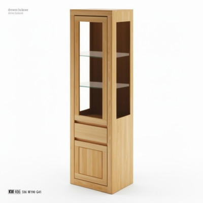 Vetrina in vetro Armadio in legno Armadio da camera da letto fatto a mano Legno massello