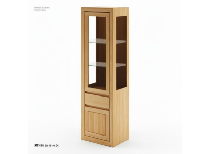 Vetrina in vetro Armadio in legno Armadio da camera da letto fatto a mano Legno massello