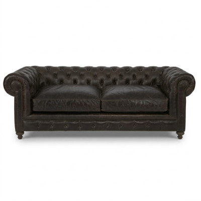 Brown Chesterfield divano 3 posti design soggiorno divano 3 posti