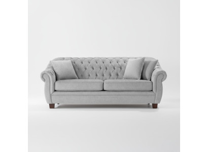 Divano Chesterfield in stoffa imbottita divano divanetto imbottito 3 posti.
