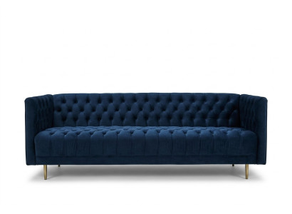 Divano Chesterfield in tessuto o in pelle per 4 persone.