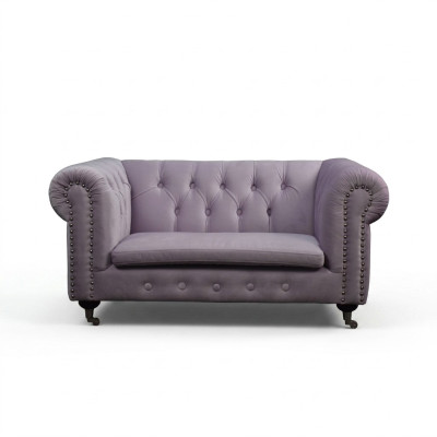 Chesterfield 2 posti classico lusso barocco rococò divano in tessuto pelle couch
