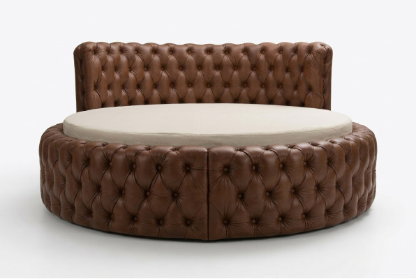 Designer Letto Camera da letto Letti Tessuto Pelle Hotel Lusso Imbottiti Velluto