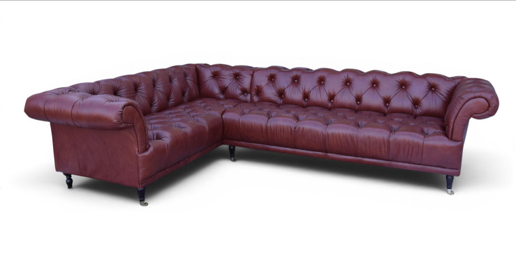 Divano angolare Chesterfield di lusso - Set di imbottiture su misura