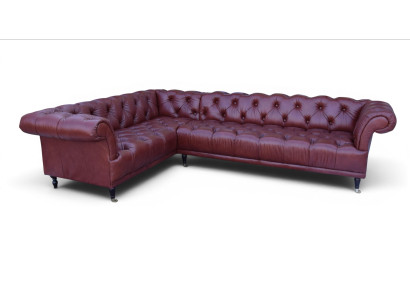 Divano angolare Chesterfield di lusso - Set di imbottiture su misura