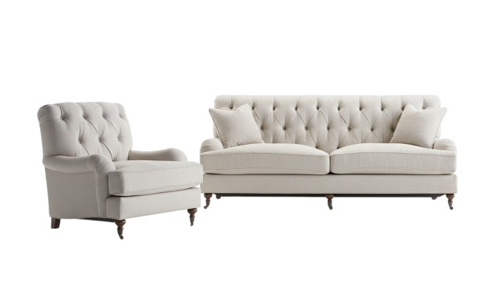Chesterfield divano di lusso divano imbottiture tessuto set 3 + 1 posti divani