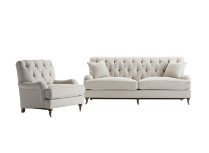 Chesterfield divano di lusso divano imbottiture tessuto set 3 + 1 posti divani