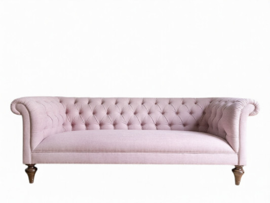 Chesterfield Tessuto Imbottito Design Divano Divano di Lusso Classico Divano a 3 Posti Nuovo