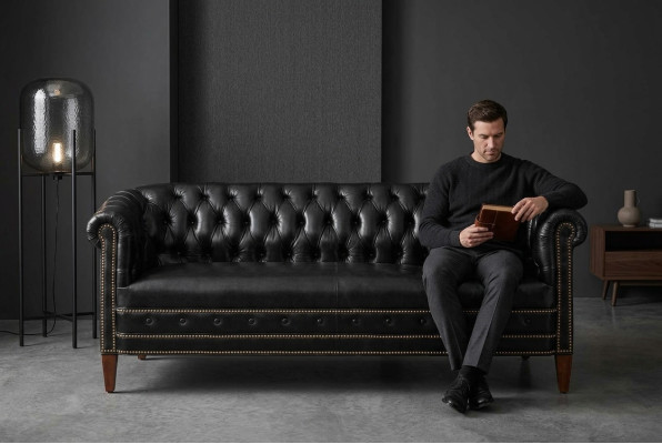 Divano Chesterfield in pelle 3+2+1 posti set divano divano letto.