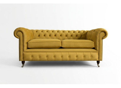 Chesterfield giallo due posti designer divano soggiorno.setColorway Couch.