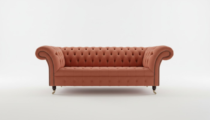 Lussuoso divano Chesterfield Chesterfield Chesterfield da 3 posti per soggiorno di design