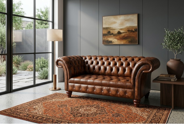 Sofà Design Divano a 2 posti Set di divani Divano in pelle Divano Imbottito Arredamento per ufficio