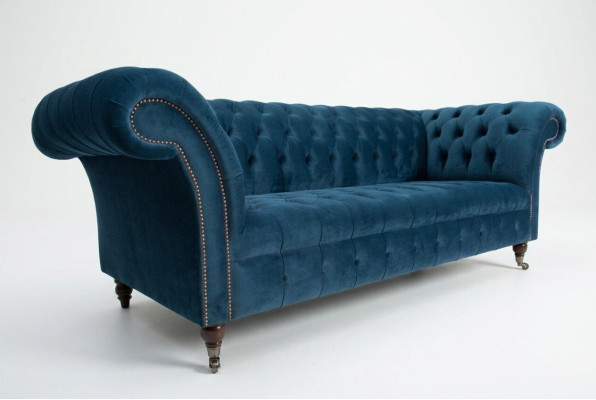 divano grande Chesterfield divano divano imbottito divano design divani velluto tessuto pelle nuovo