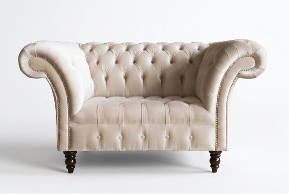 Chesterfield Divano Couch Set di sedili 1,5 posti Sofà Classico Singolo