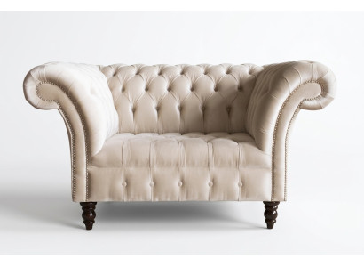Chesterfield Divano Couch Set di sedili 1,5 posti Sofà Classico Singolo