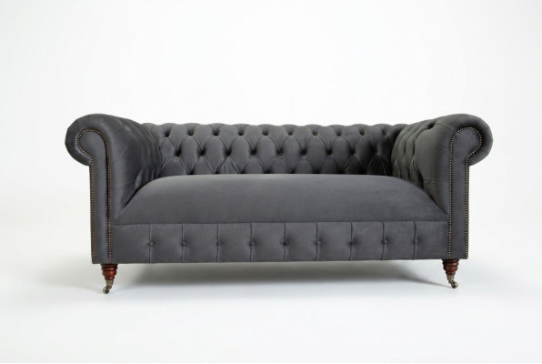 sofa classico per soggiorno Chesterfield mobili divano seduta imbottita sofà divani