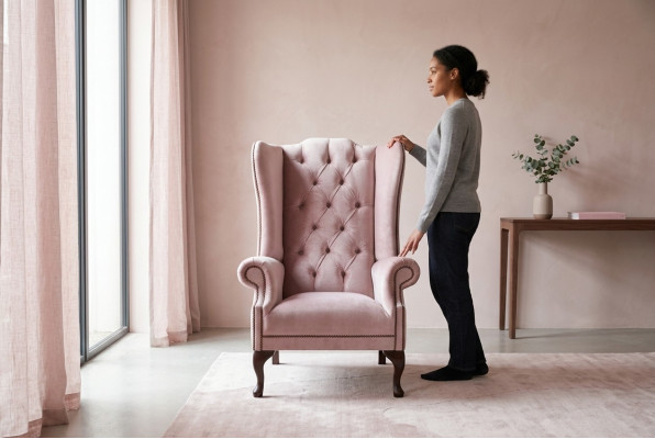 Chesterfield poltrona con braccioli singola divano divano relax imbottitura velluto pelle tessuto nuovo