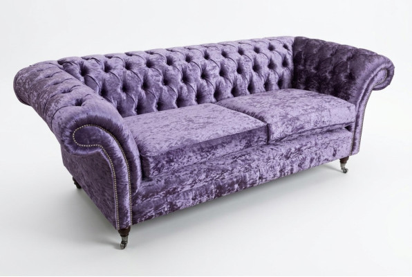 Lila Chesterfield tre posti Chesterfield, divano di lusso a tre posti.