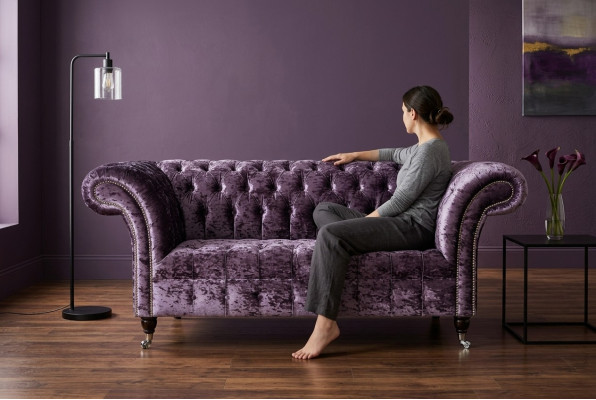 Chesterfield divano imbottito in tessuto divano divano divano set di sedili nuovo divano a 2 posti