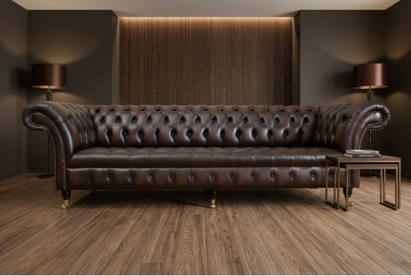 Classico divano in pelle Chesterfield di lusso, design divani couch 4 posti nuovo