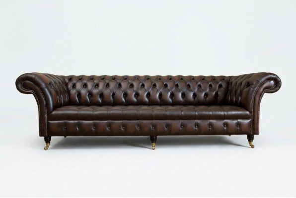 Classico divano in pelle Chesterfield di lusso, design divani couch 4 posti nuovo