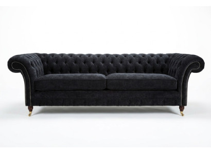 Alta qualità Chesterfield divano imbottito a quattro posti Tessuto Divano Tessuto XXL