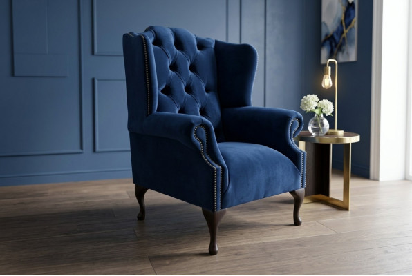 Chesterfield velluto poltrona divano imbottito divani design lusso divano relax TV nuovo