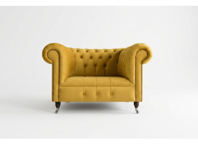 Divano Chesterfield design poltrona divano imbottita in tessuto di lusso divani 1 posto #376