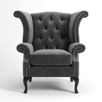 Chesterfield poltrona divano TV 1 posto divano tessuto stoffa divani imbottiti