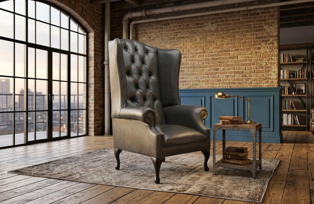 Chesterfield poltrona bergère monoposto divano sofa relax imbottitura velluto pelle tessuto