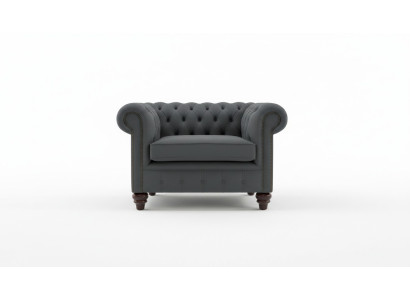 Chesterfield Design poltrona divano imbottita di lusso in tessuto a un posto