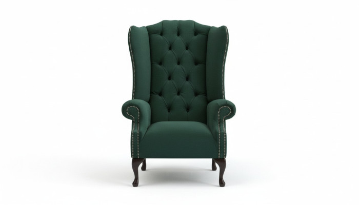 Chesterfield poltrona ala Sessel 1 posto imbottito divano divano relax in tessuto televisivo