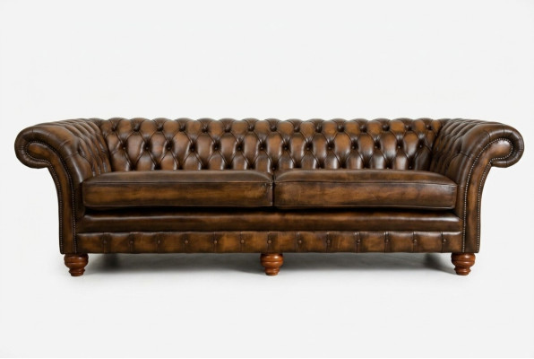 Divano Chesterfield 4 posti in soggiorno, divano, transazioni, divani imbottiti nuovi XXL Big.