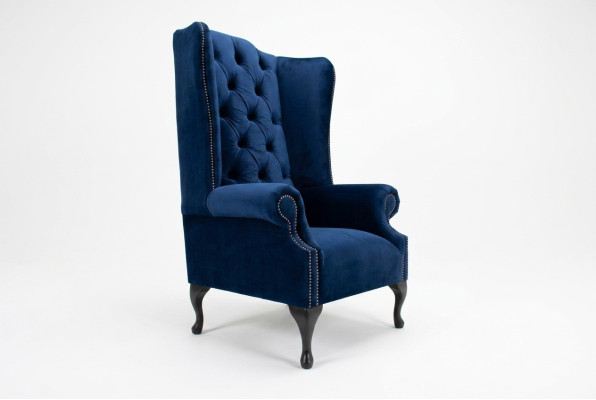 Chesterfield poltrona poltrona divano relax imbottito divano designer Royal Blue