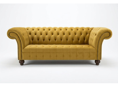 Designer Chesterfield Set di divani in velluto 4 pezzi.