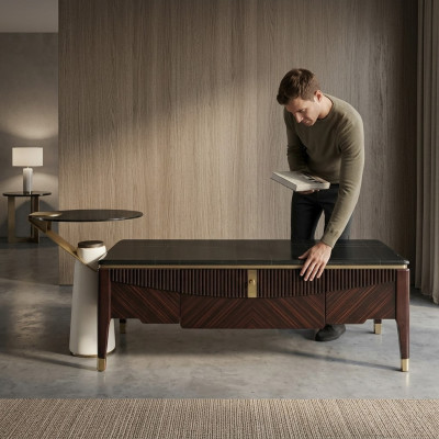 Tavolino moderno design divano tavolo legno decorazione soggiorno comodino.