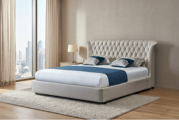 Letto imbottito Letti Letto Imbottito Designer Hotel Chesterfield Design di Lusso