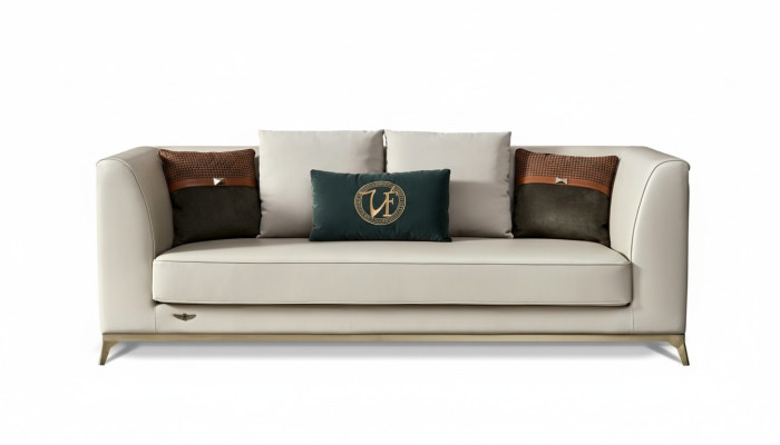 Set di divani 3+1 posti, design sofà, imbottiti decorativi, divani relax in pelle.