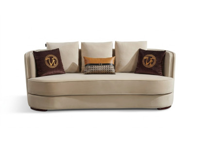 Set di divani moderni 3+1 posti in pelle design divani imbottiti