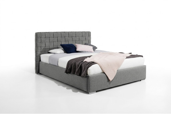 Letto imbottito di design di lusso per hotel matrimoniale nuovo 200x200cm