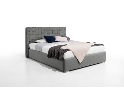 Letto imbottito di design di lusso per hotel matrimoniale nuovo 200x200cm