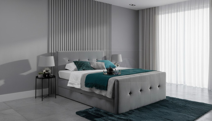 Letto Chesterfield, letto imbottito matrimoniale, letti xxl design di lusso Boxspringbett
