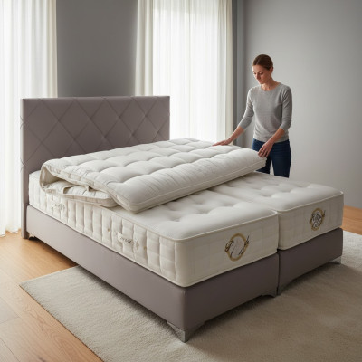 Topper - Materasso a più zone - Materassi esclusivi - Materasso a 7 zone King Size di spessore