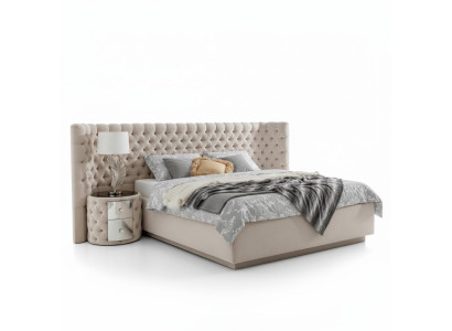 Letto Chesterfield di lusso arredamento per hotel camera da letto imbottiti con bottoni