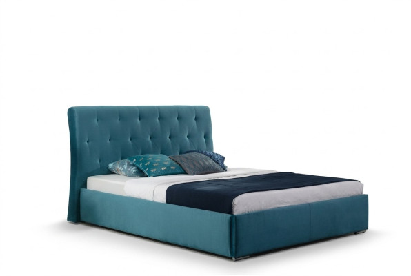 Letto Imbottito Design Di Lusso Doppio Letto Dell'Hotel 180x200cm Camera Da Letto In Velluto Nuovo
