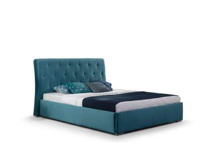 Letto Imbottito Design Di Lusso Doppio Letto Dell'Hotel 180x200cm Camera Da Letto In Velluto Nuovo