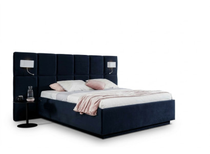Design della camera da letto letto di lusso 200x200 Letti in tessuto Letto matrimoniale