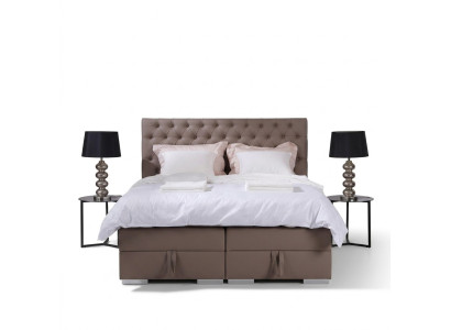 Letto a molle a scatola di design Letti matrimoniali Camera da letto Mobili Chesterfield